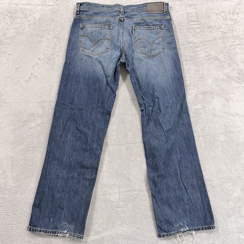 SilverTab Levi's Jeans Men 36x33 Loose Relaxed Blue Denim Y2K Vintage - Picture 2 of 15